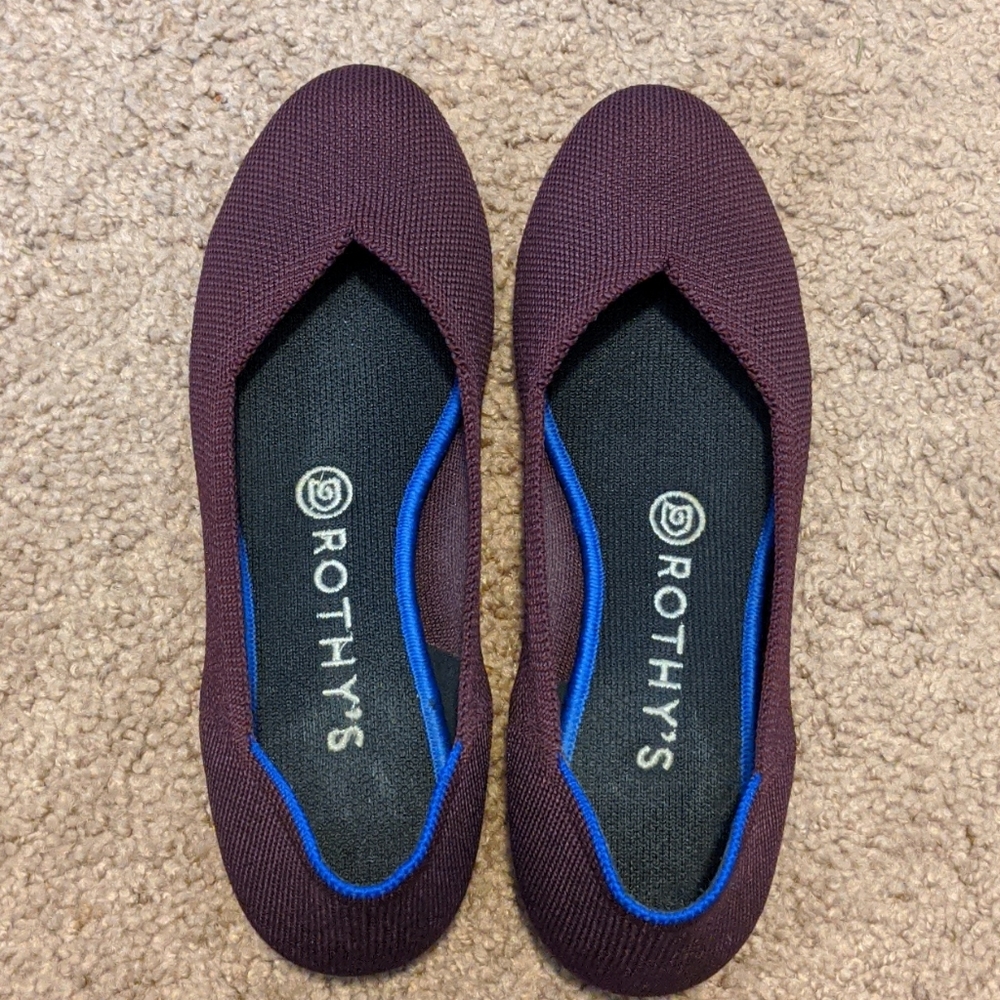 Plum Colored Rothys Size 7